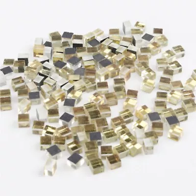 Micro Gold Mirror Glass Mosaic Tiles For Crafts Supplies Artwork 180 Pieces • $11.90