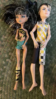 Monster High Cleo De Nile And Jackson Jekyll Gloom Beach Doll. • $55