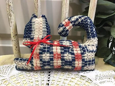 $10.99 • Buy Antique Americana Wool Overshot Coverlet Cat Cupboard Tuck ~ Bowl Filler ~ AAFA