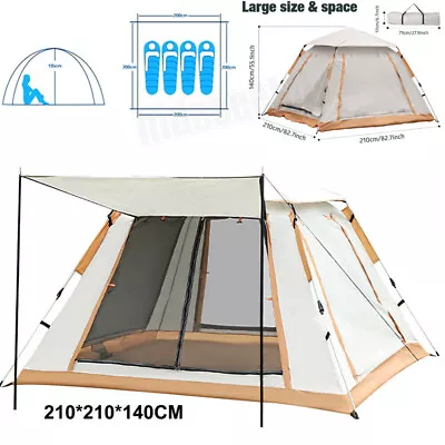 Automatic Instant Pop Up 3-4 Man Camping Tent Family Outdoor Hiking Shelter Tent • £34.84