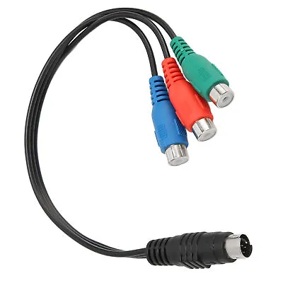 S Video 7 Pin Male To 3RCA Female Cable High Accuracy 7 Pin To AV Cable Soun TPG • £4.24
