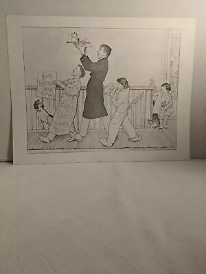 Norman Rockwell Signed Pencil Drawing Happy Berthday Dear Mother • $145