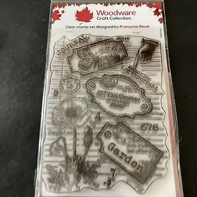 £3 • Buy Woodware Label Page Clear Stamps - Creative Expression