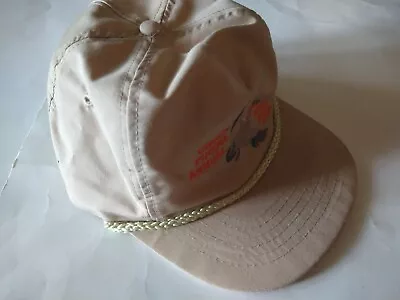 Vintage Snapback Hat Mens Beige Chuck Phiera Annual Wild Game Feed Cap  • $26.99