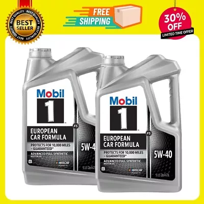 2 Pack Mobil 1 FS European Car Formula Full Synthetic Motor Oil 5W-40 5 Quart • $55.20