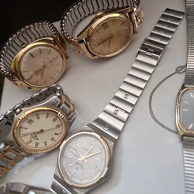 Job Lot Of 11 Vintage Swiss Mechanical Watches And Quartz  • £200