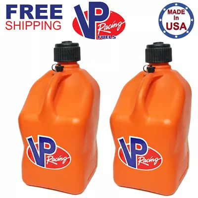 VP Racing 2 Pack Orange 5.5 Gallon Square Utility Jug Gas Can • $69.99