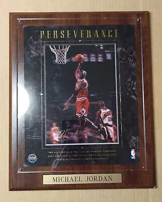 Michael Jordan Upper Deck NBA Authenticated Memoribilia Rare Perseverance Plaque • $49