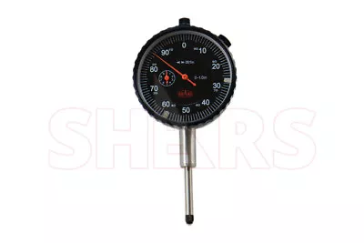 Shars 1  Precision Dial Indicator .001  Agd 2 Graduation Lug Back Black Face !] • $12