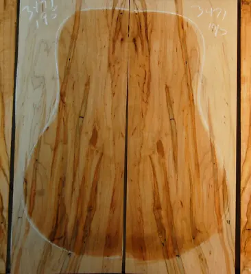 Beautiful Ambrosia Maple Tonewood Guitar Luthier Set Back  Sides Ink Lines • $82.99