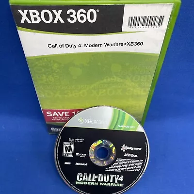 Call Of Duty 4: Modern Warfare Xbox 360 Game Replacement Case 100% Tested • $8.99