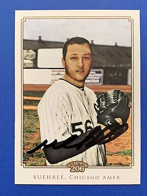 MARK BUEHRLE (WHITE SOX Retired Jersey #) Signed 2010 Topps 206 Autograph Auto • $19.99