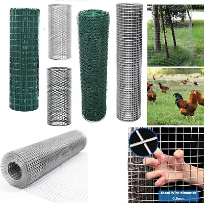 £27.10 • Buy 25m-50m Long Galvanised Chicken Wire Netting Mesh Net Fence Rabbit Aviary Pet 5m