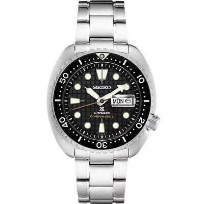  New Seiko Automatic Prospex King Turtle Black Dial Divers Men's Watch SRPE03 • $399.95