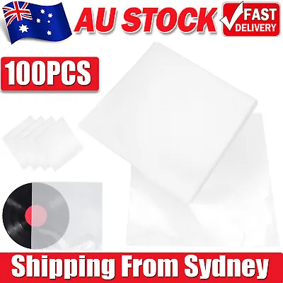 100PCS Sleeves Outer LP Music Durable For 7  Vinyl Record Plastic Record Cover • $13.98