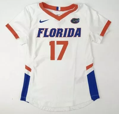 Nike Florida Gators Volleyball Training Jersey Girl's Medium White 915028 • $6.30