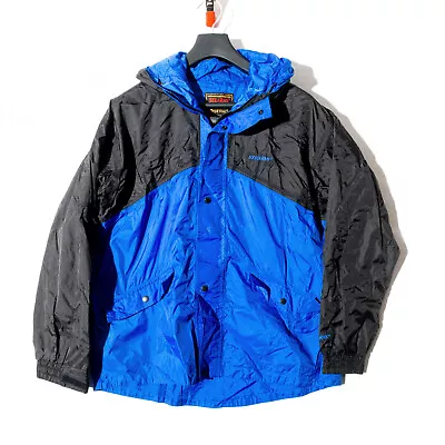 Stearns Men’s M Dry Wear Hooded PU Coated Nylon Taffeta Hooded Rain Jacket Shell • $9.99