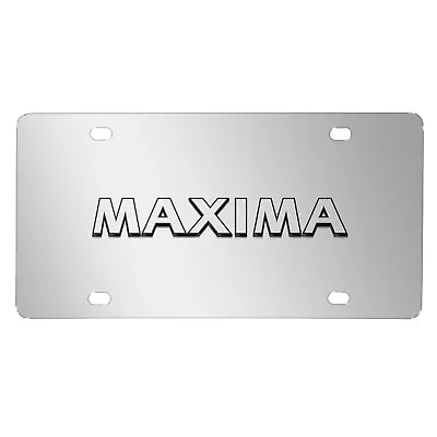For Nissan Maxima 3d Nameplate Chrome Stainless Steel License Plate • $48.99