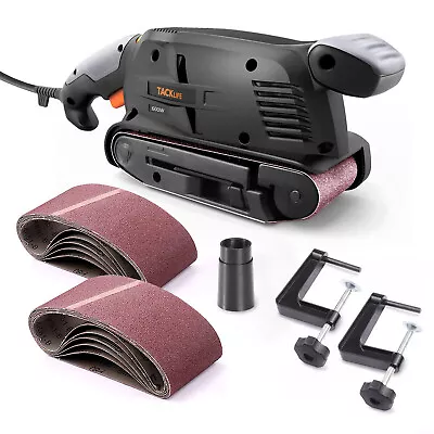 Tacklife 5-Amp 3×18-Inch Belt Sander With 13 Pcs Sanding Belts Variable-speed • $39.49