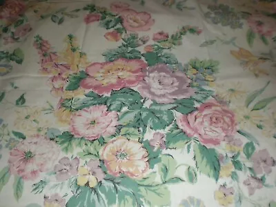 Laura Ashley 2 Drapery Panels Valance Vintage 80s-90s English Garden Floral USA • $96.59