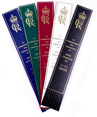 £2.99 • Buy King Charles III Coronation Commemorative Bonded Leather Bookmarks