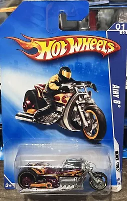 Airy 8 Motorcycle 1/64 Hot Wheels 2009 Rebel Rides #01/10 #137/190 • $2.99