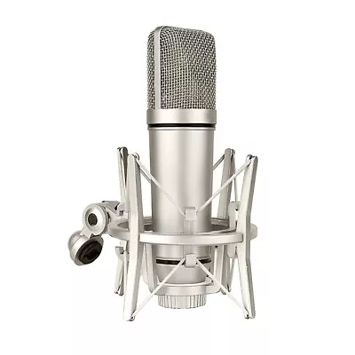 Large Diaphragm Studio U87 Condenser Microphone With Shockmount Cardioid Mic • £19.99