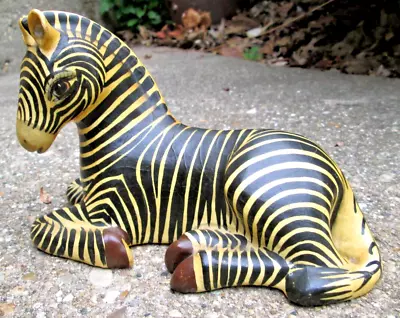 Vintage Sermel Tonala Jal Mexico Paper Mache?  Zebra Figurine • $44.99