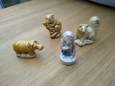 Small Collection Of Wade Whimsies  Hippo Squirrels And A Monkey 4cm • £4