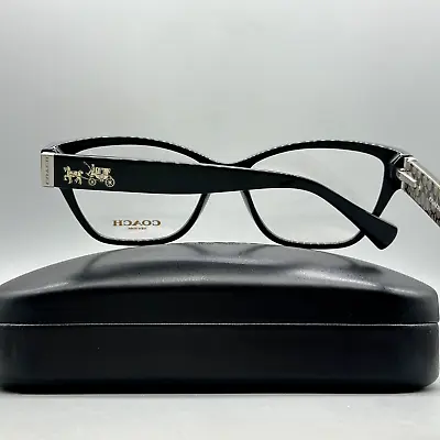 Coach HC6088/5261 Wome's Eyeglasses 52-15-135mm -Black/Black Military Sig C • $45