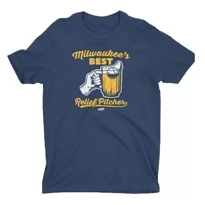 Milwaukee's Best Relief Pitcher T-Shirt For Milwaukee Baseball Fans. Blue XXL • $15