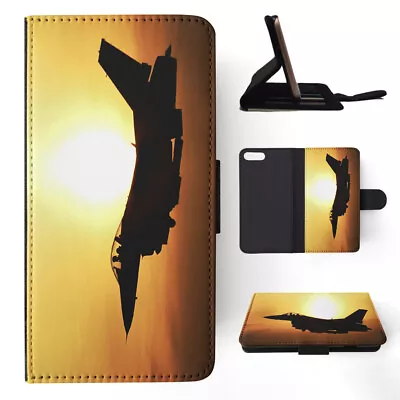 Flip Case For Apple Iphone|cool Fighter Jet Plane In Sunset • $19.95