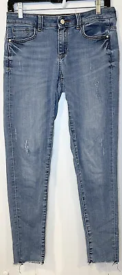 $19.95 • Buy Zara Skinny Jeans Size 6 Distressed Skinny Jeans Z1975 Denim Raw Hem Stretch