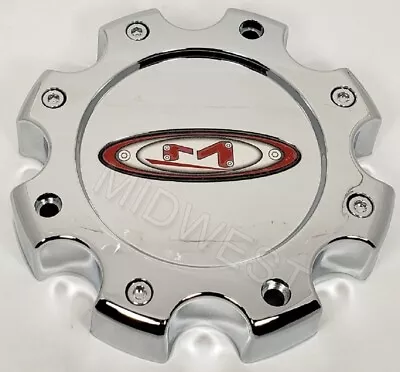 Moto Metal 845L170 MO955 MO956 Chrome Red Logo 8 Lug Wheel Rim Center Cap New • $29