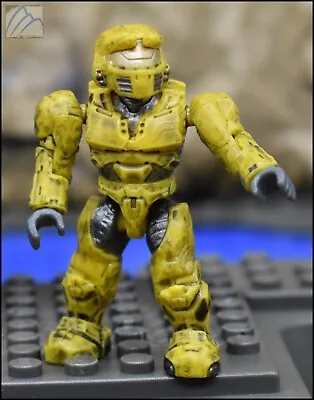 Halo Mega Bloks Yellow Unsc Spartan Mark Iv Mini Figure 96824 Pelican Dropship • $16.60