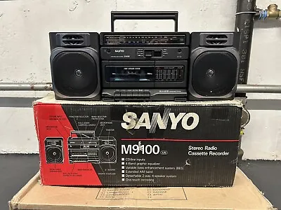Boombox Vintage SANYO M-9100 Open Box Condition • $99.99