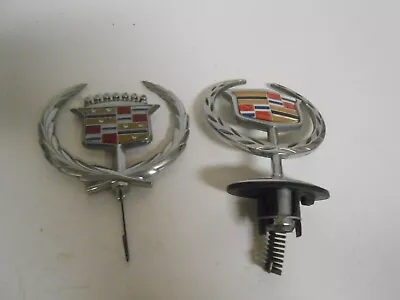 $29.95 • Buy Vintage 80's - 90's Cadillac Hood Ornament OEM GM,  Lot Of 2 Different