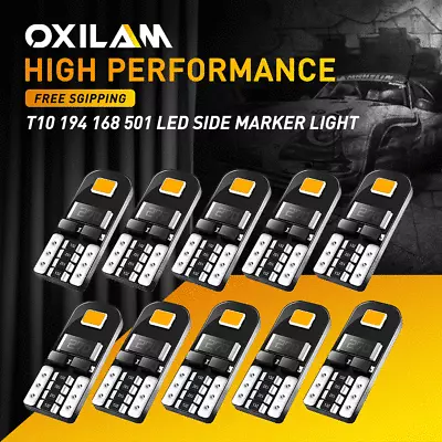 OXILAM T10 194 2825 168 Amber Yellow LED License Plate Side Marker Light Bulbs • $8.99