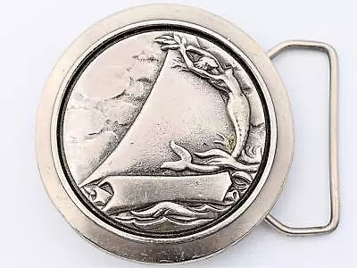 Mermaid Sailboat Sirens Maritime Naval Vintage Belt Buckle • $65