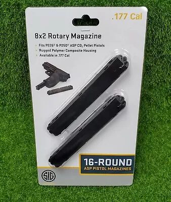 Sig Sauer .177 Caliber 2x 16-Round Magazine AIR P226/P250 Gamo P-430 AMPC-177-16 • $15.14