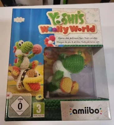 Yoshi's Woolly World  Green Woolly Yoshi Amiibo Edition  - Nintendo WiiU - BN&S • £129.99