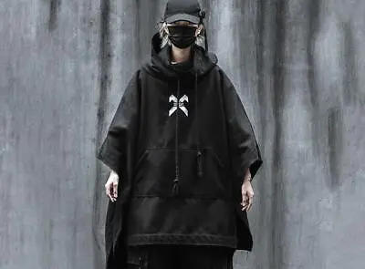 Men Hoodies Oversized Loose Sleeveless Magician Pullover Wizard Cloak Techwear  • $47