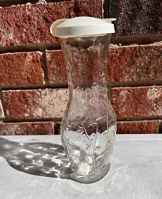 1970's Vintage Good Seasons Salad Dressing Cruet Glass Bottle With Vines Design • $12