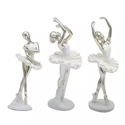 Ballerina Figurine Desktop Ornament Collectible Resin Ballet • £14.66