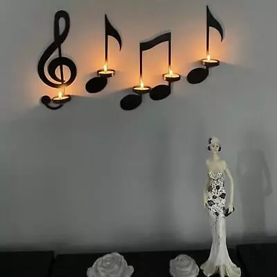 4Pcs Wall Candle Holder Metal Wall Decor Candle Sconces For Bedroom Yard • £17.28