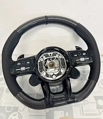Oem 19~24 Mercedes Amg G63 C63 E63 Gt S63 Cls63 Gle Carbon Fiber Steering Wheel • $3199.98