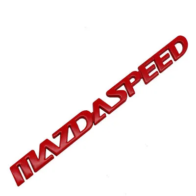 3D Metal Red Car Trunk Lid Badge Emblem Sticker For Mazda 3 MAZDASPEED MX5 CX-5 • $9.99
