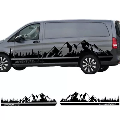 Graphic Mountain Adventure Car Sticker For Mercedes Benz V Class Vito Viano W447 • $103.39