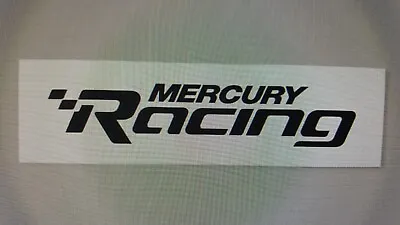 Mercury Outboard New Style  Mercury Racing  White Decal - 3  X 10-3/4  Sticker • $4.95