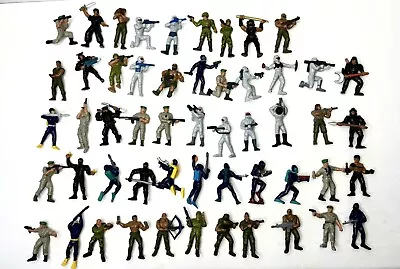 Lot Of 53 GUTS G.U.T.S Military Action Figures Soldier Troops Ninja Mattel 1986 • $20.50